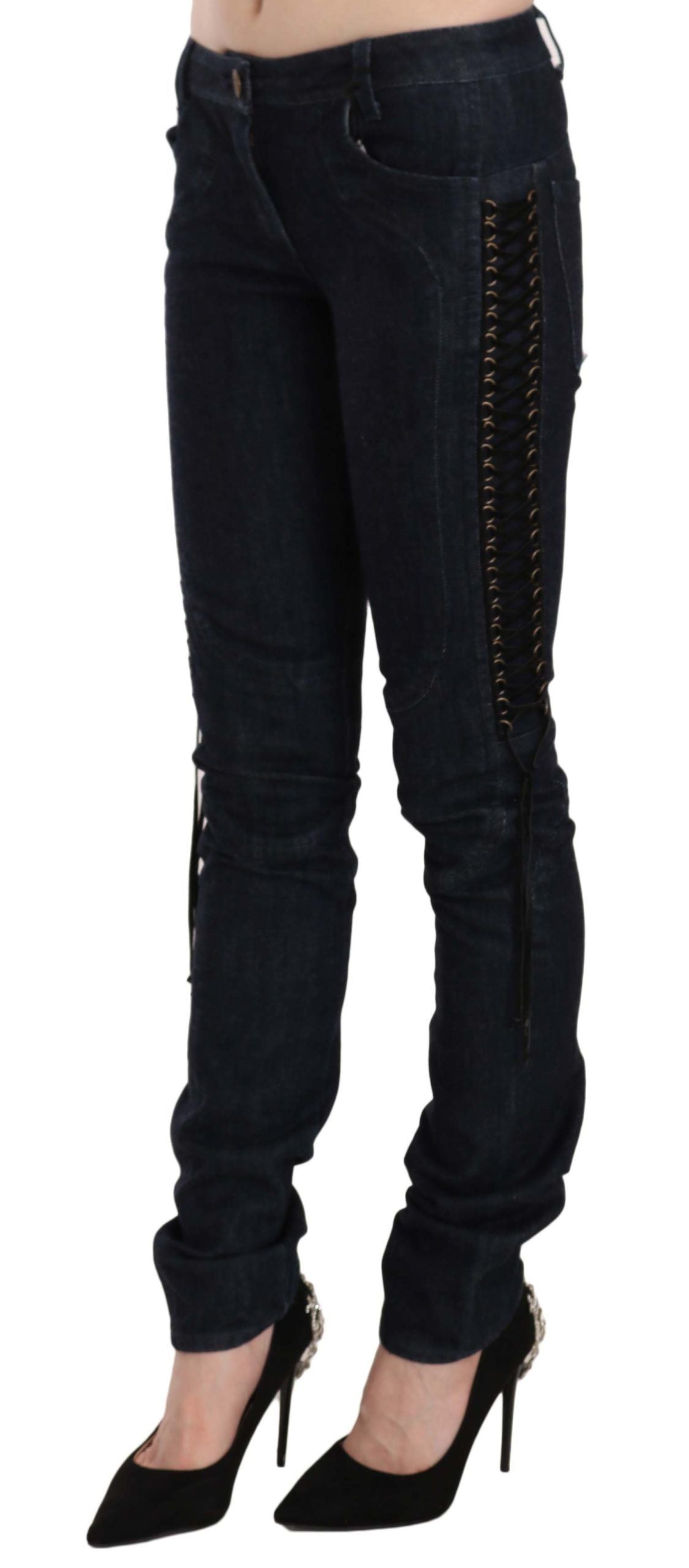 Just Cavalli Elegante Lavtaljede Skinny Bukser