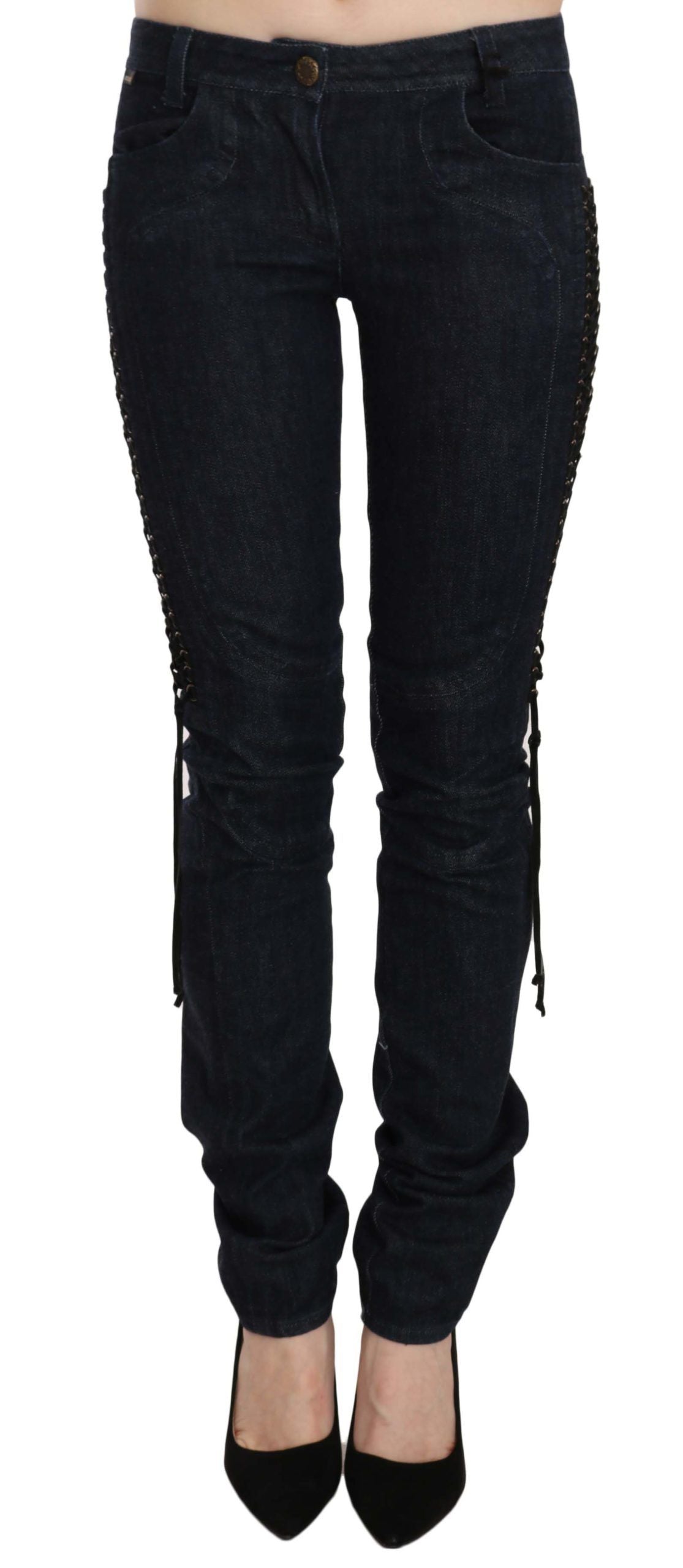 Just Cavalli Elegante Lavtaljede Skinny Bukser