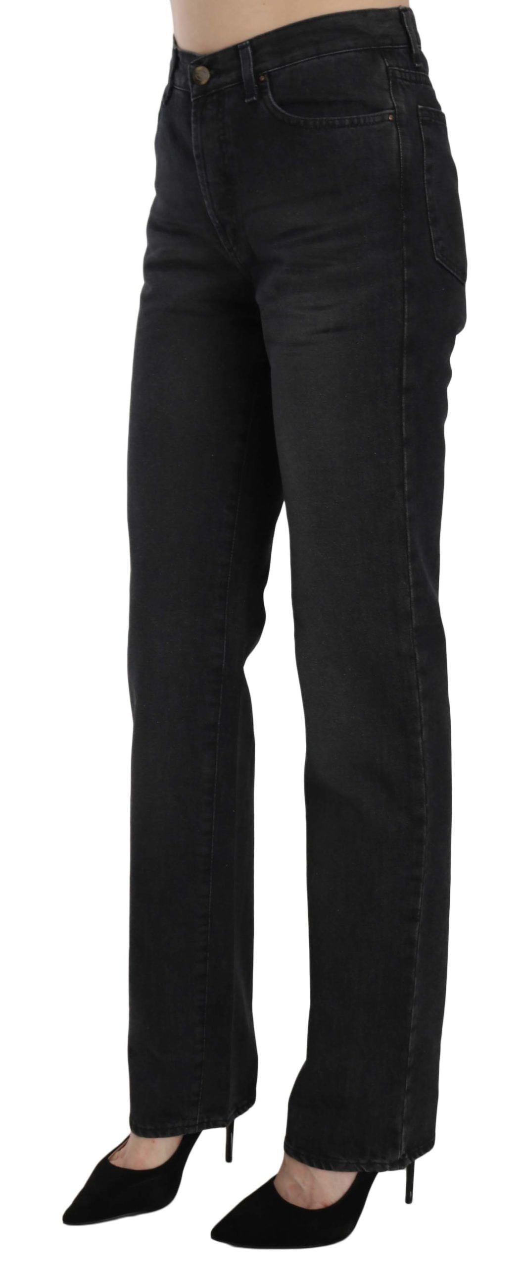 Just Cavalli Løft din stil: Chic sort højtaljet denim