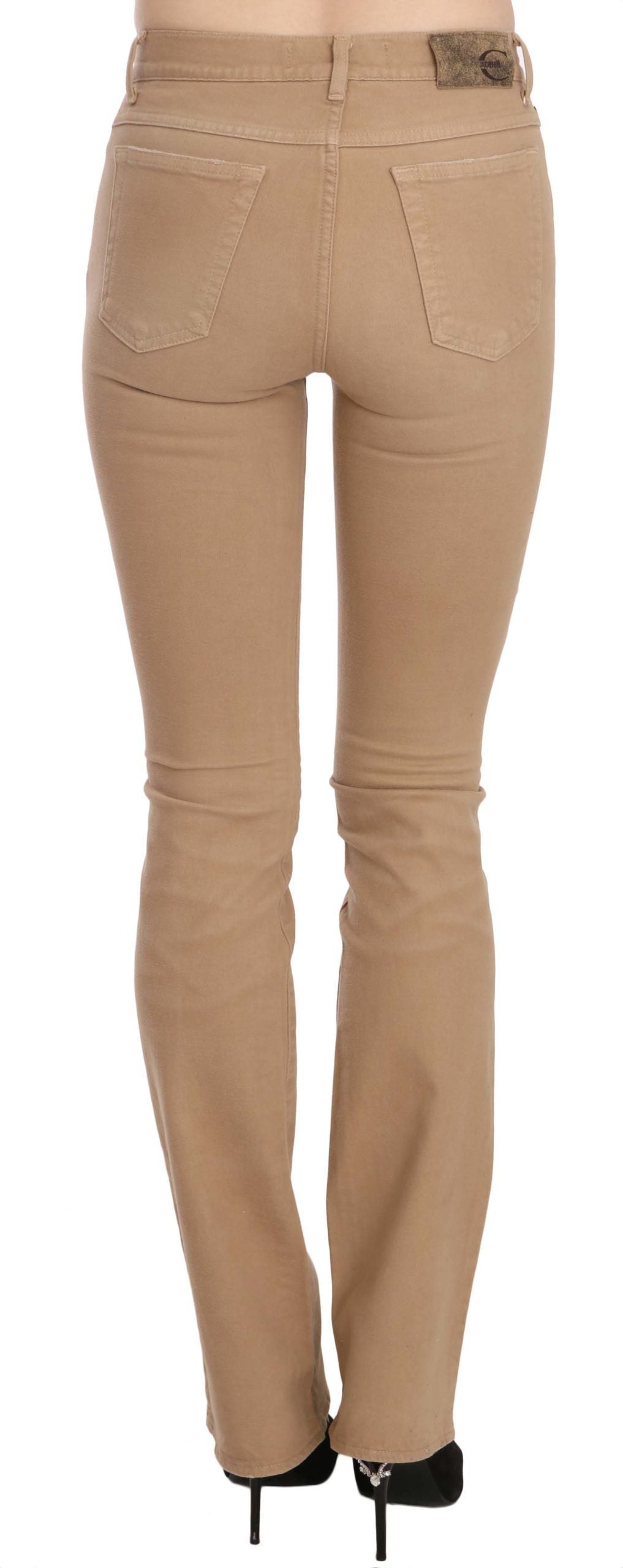 Just Cavalli Chic Brune Mellemhøj Talje Skinny Bukser