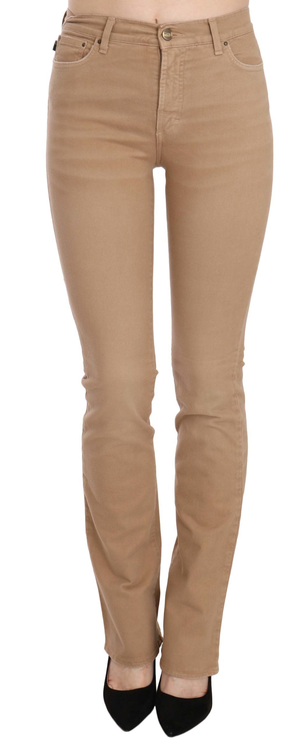 Just Cavalli Chic Brune Mellemhøj Talje Skinny Bukser
