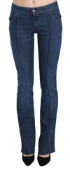 Just Cavalli Chic Blåvaskede Boot Cut Denimbukser
