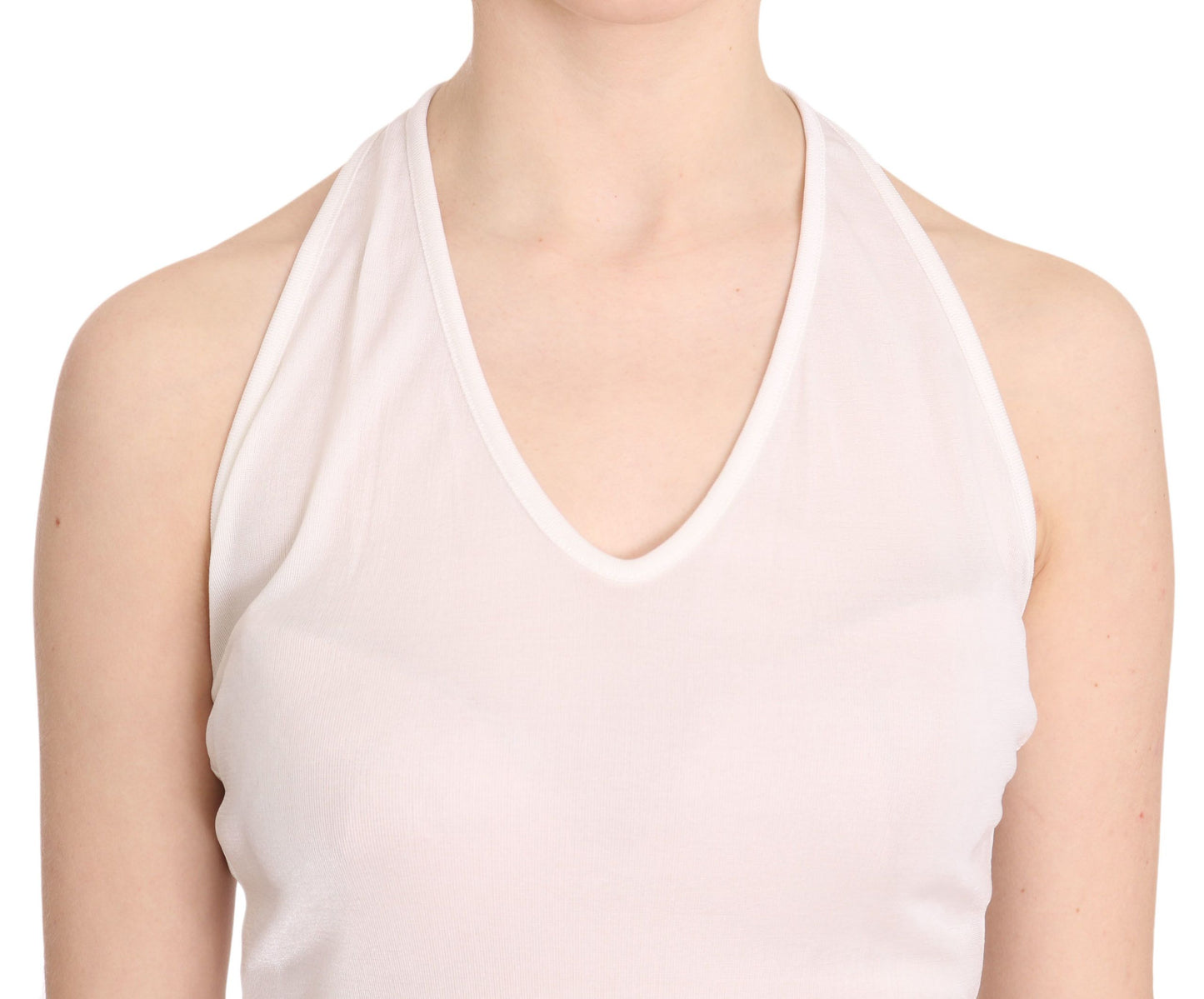 GF Ferre Elegant Hvid Halter Casual Tanktop