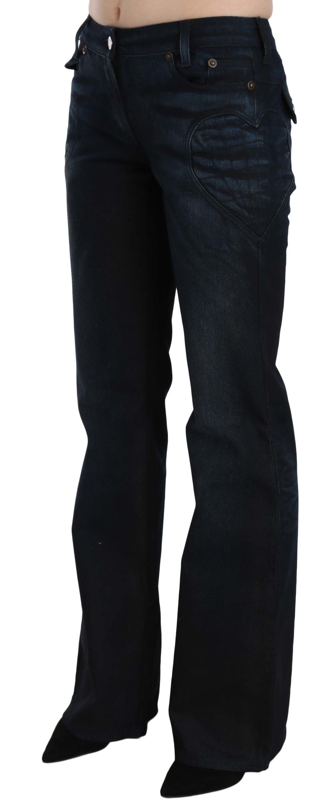 Just Cavalli Chic Mellemhøj Talje Lige Denimbukser