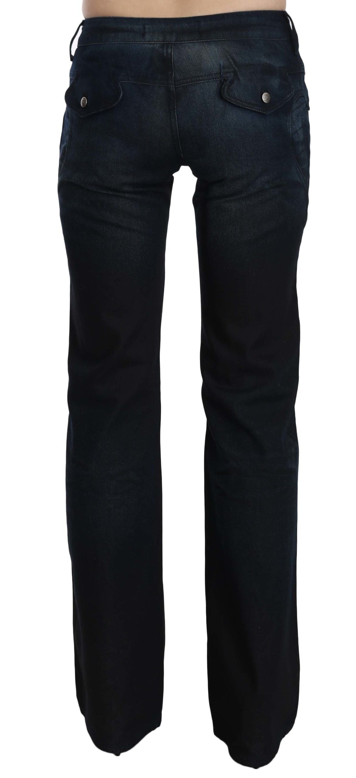 Just Cavalli Chic Mellemhøj Talje Lige Denimbukser