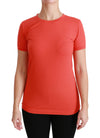 Dolce & Gabbana Elegant Rød Crewneck Kortærmet T-shirt