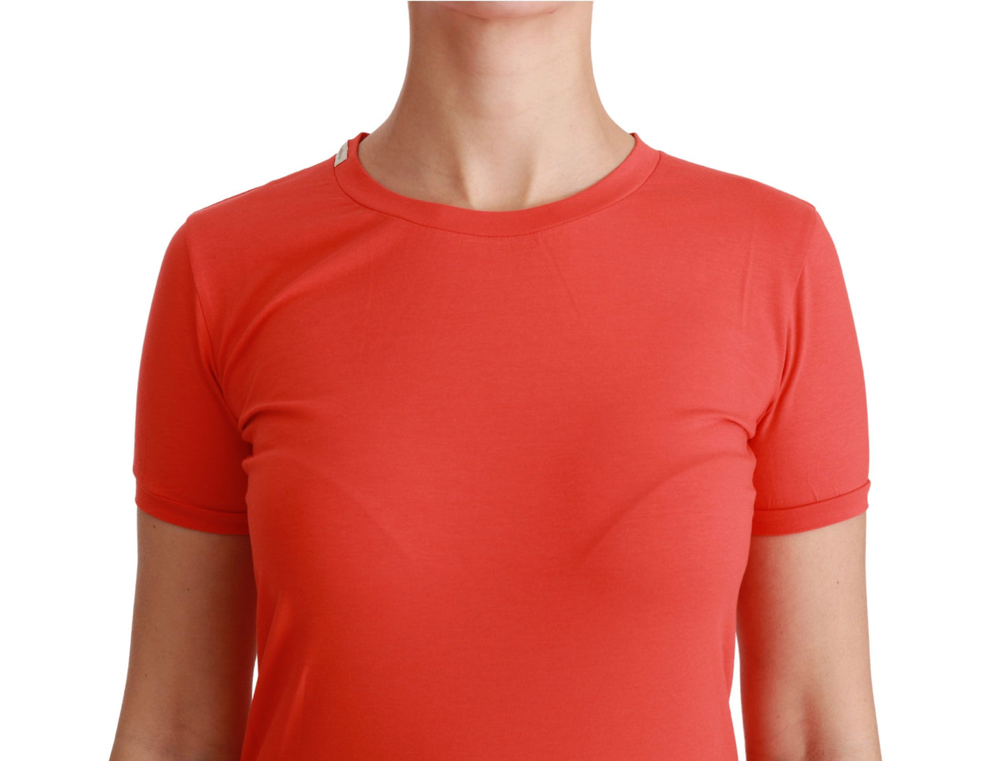 Dolce & Gabbana Elegant Rød Crewneck Kortærmet T-shirt