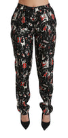 Dolce & Gabbana Sleek Silk Slim-Fit Mid-Waist Bukser