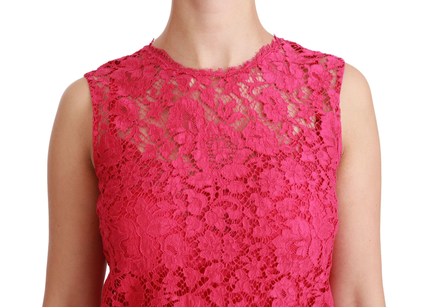 Dolce & Gabbana Chokerende pink mini bodycon kjole