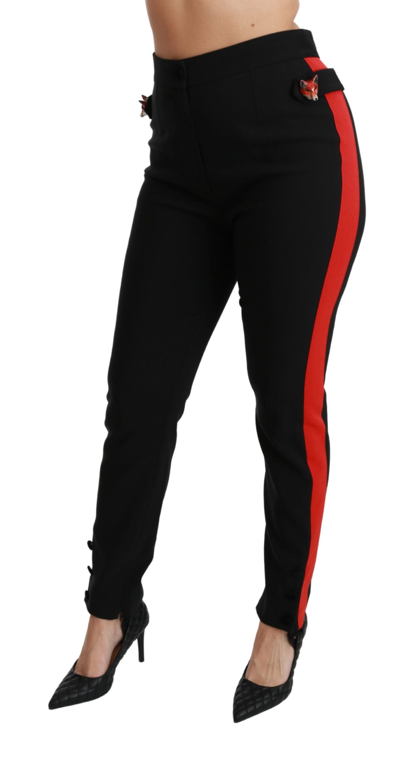 Dolce & Gabbana Chic højtaljede skinny bukser i sort