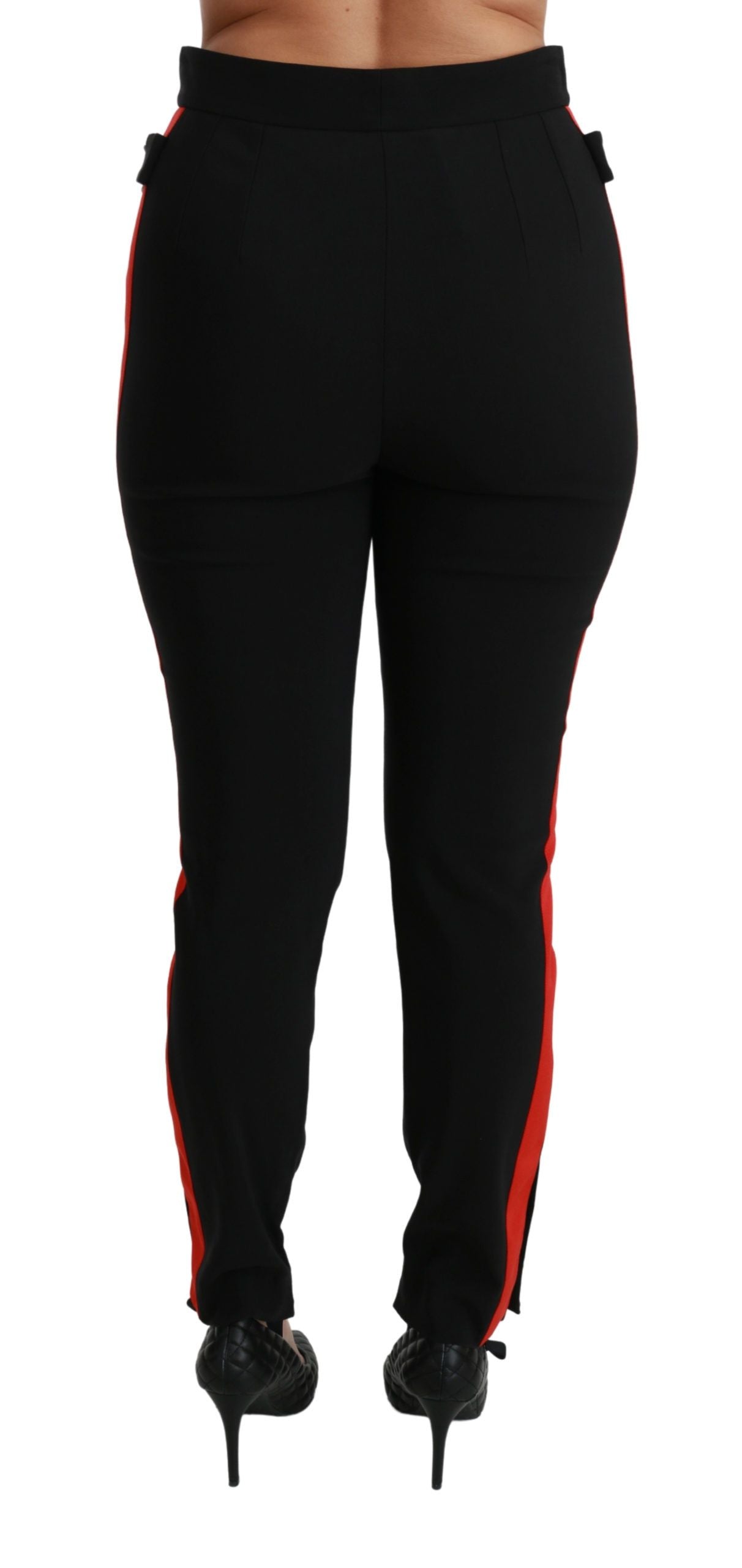Dolce & Gabbana Chic højtaljede skinny bukser i sort