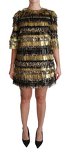 Dolce & Gabbana Elegant Sheath Mini Leopardkjole