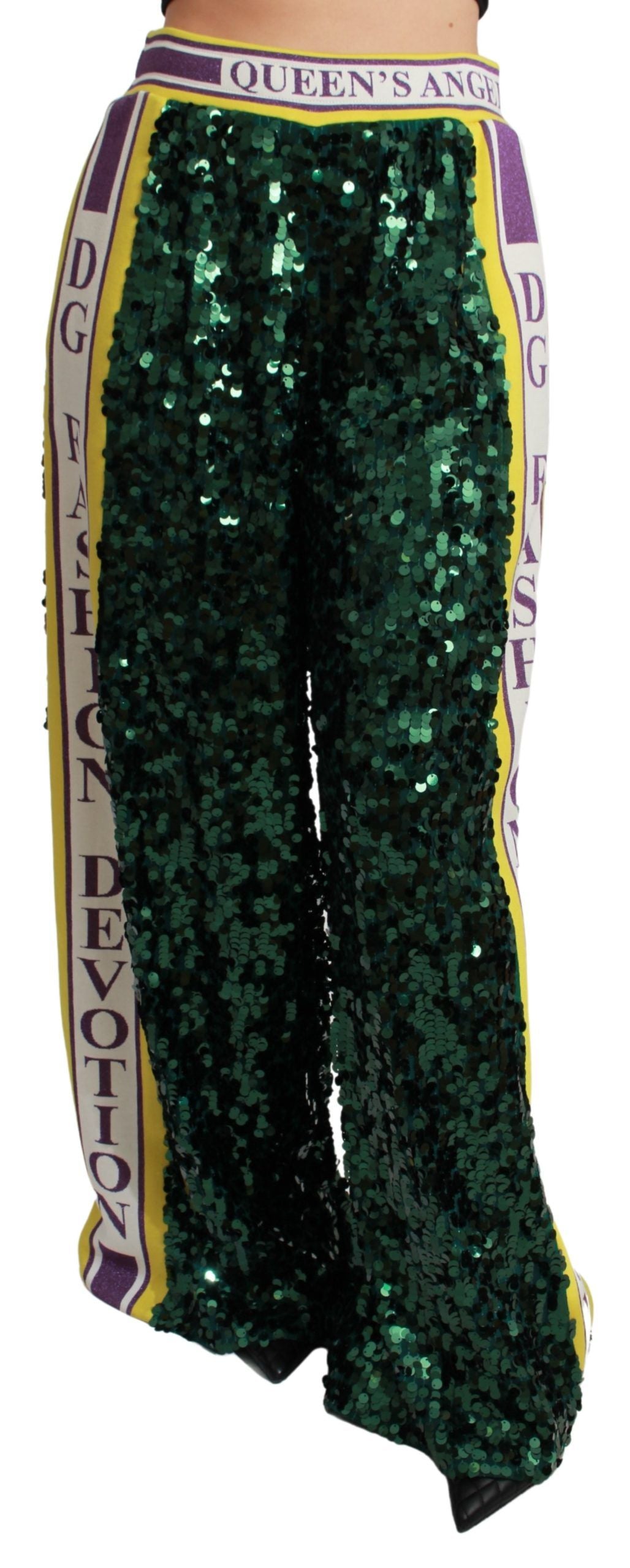 Dolce & Gabbana Eksklusive Flerfarvede Pailletbukser
