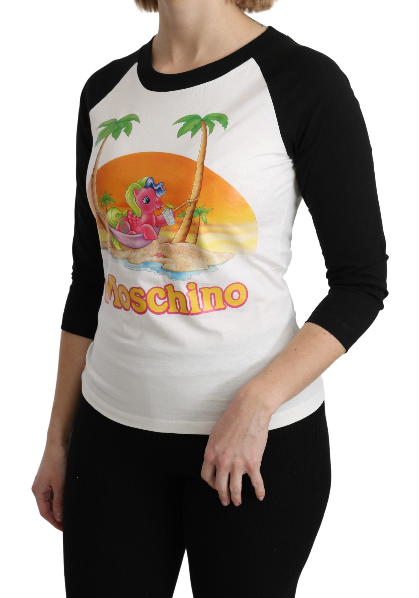 Moschino Chic My Little Pony bomuldstop med rund hals