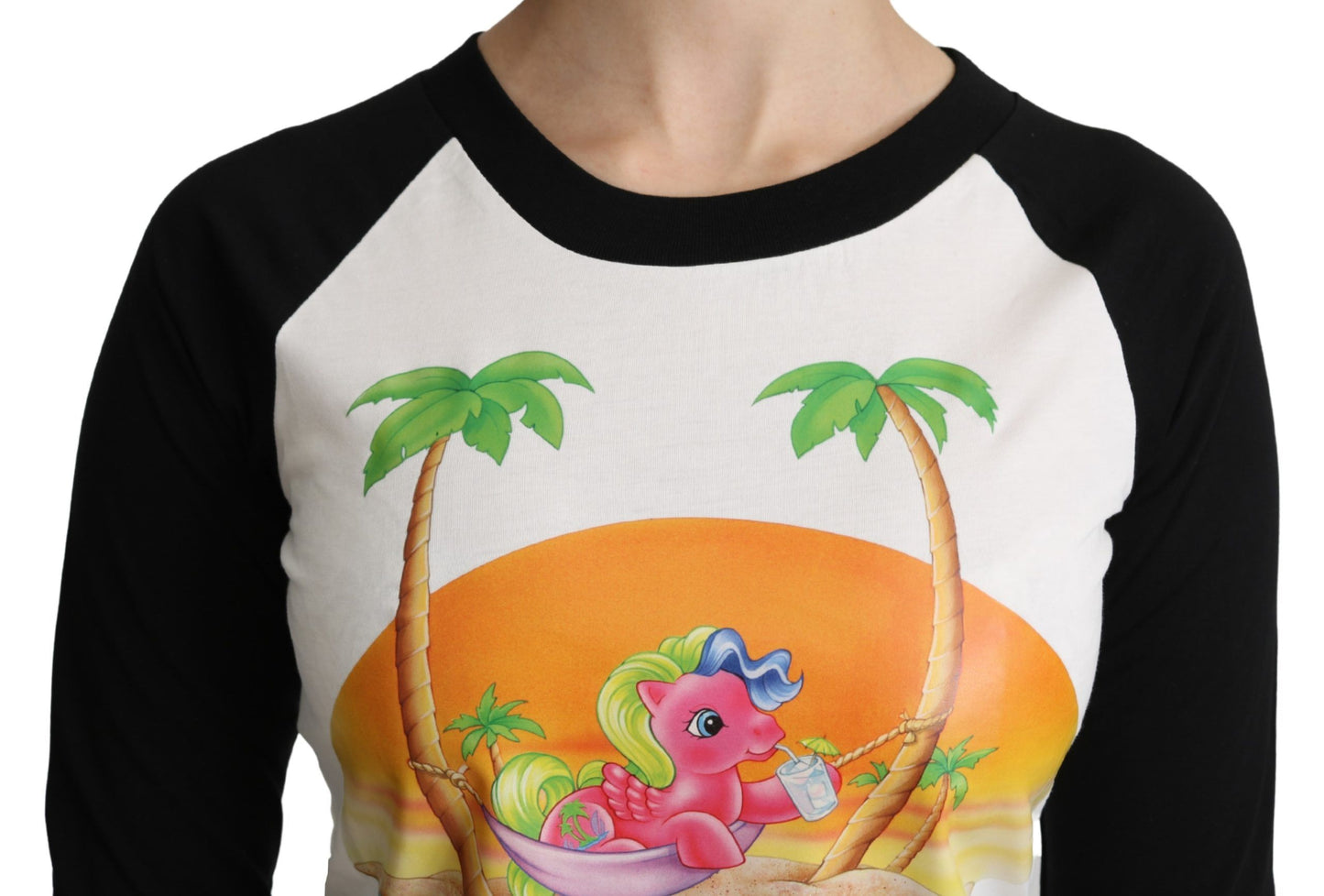 Moschino Chic My Little Pony bomuldstop med rund hals