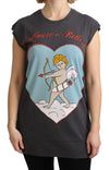 Dolce & Gabbana Elegant Grå Bomuld T-shirt med Korte Ærmer