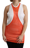 Dsquared² Elegant Ærmeløs Bomuldstantertop i Orange