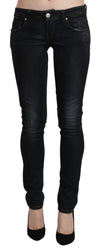 Acht Sleek Sorte, Vaskede Skinny Jeans