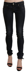 Acht Chic lavtaljede skinny sorte jeans