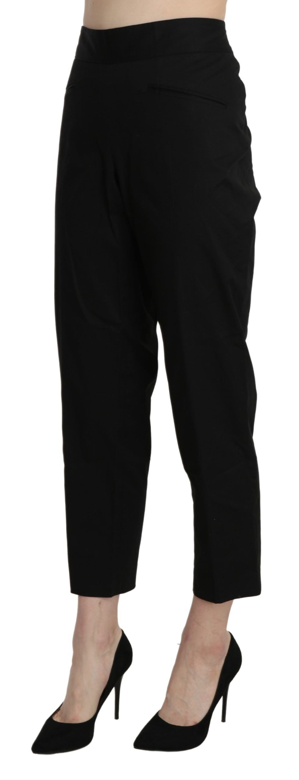 BENCIVENGA Elegante højtaljede cropped bukser