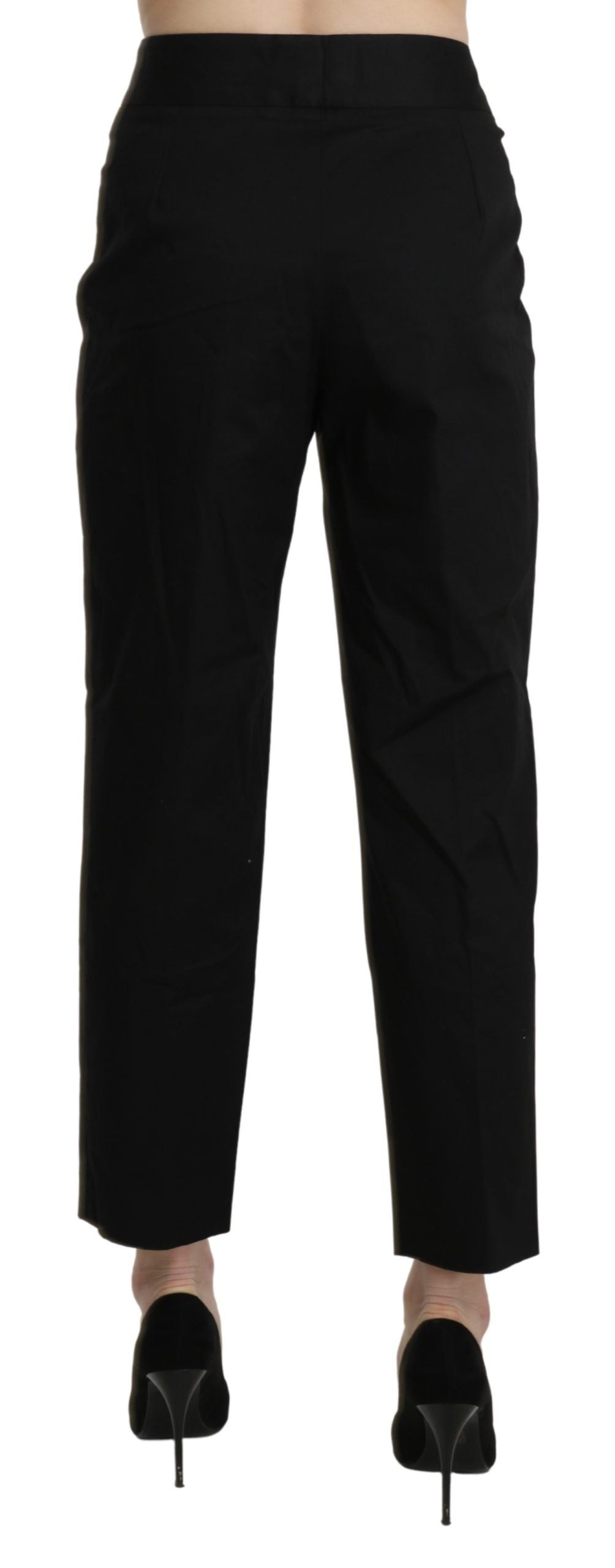 BENCIVENGA Elegante højtaljede cropped bukser