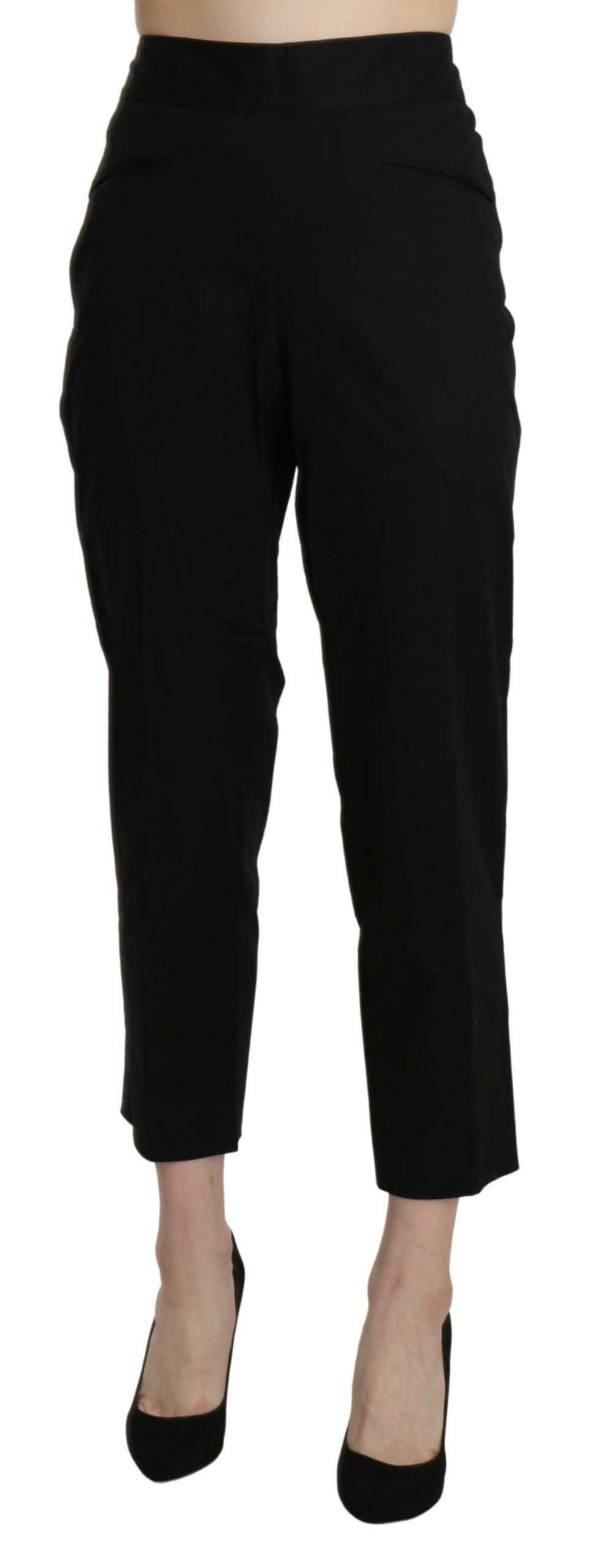 BENCIVENGA Elegante højtaljede cropped bukser