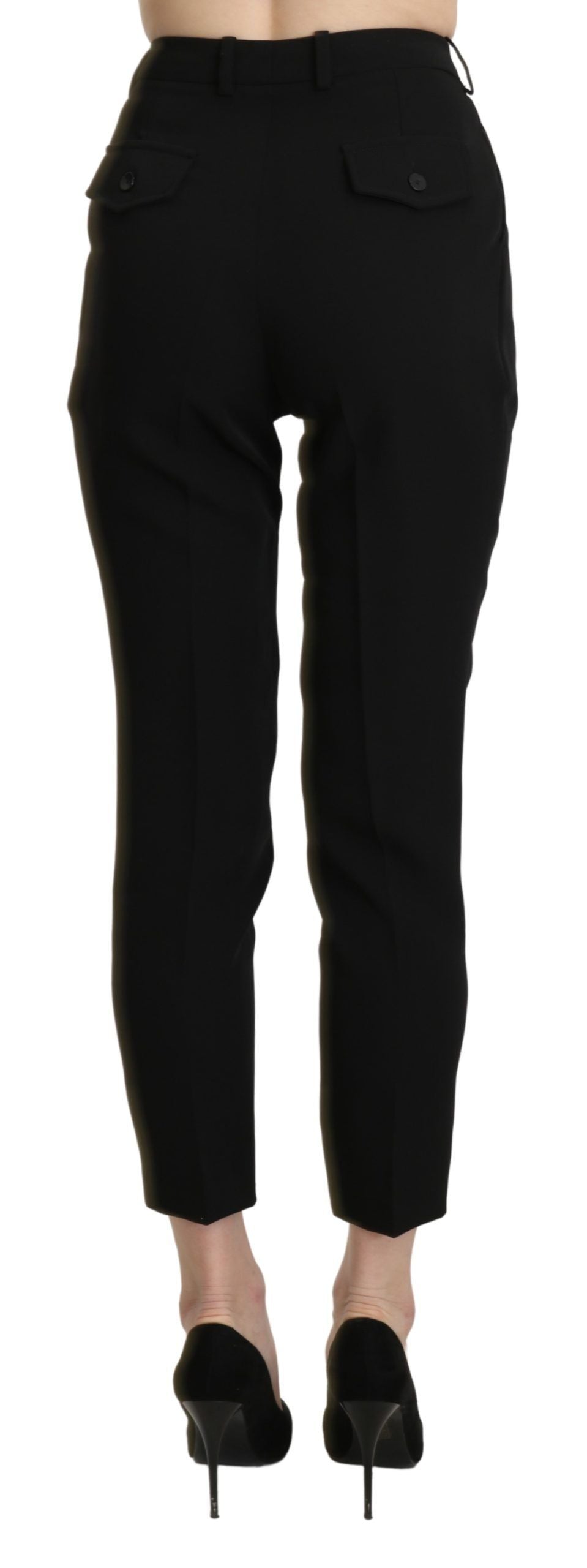 BENCIVENGA Chic højtaljede skinny cropped bukser