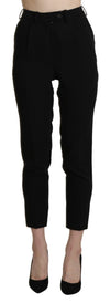 BENCIVENGA Chic højtaljede skinny cropped bukser
