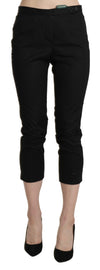 BENCIVENGA Elegante Højtaljede Skinny Cropped Bukser