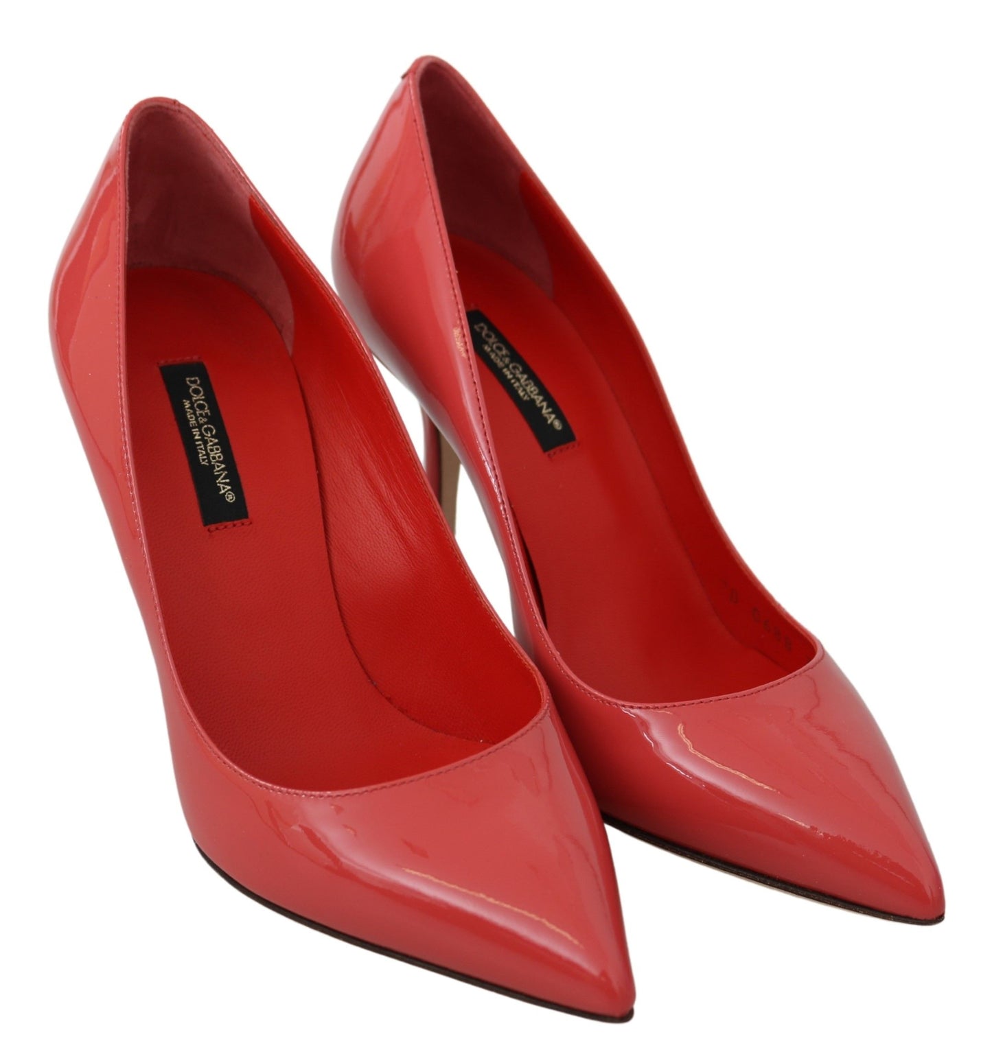 Dolce & Gabbana Elegante Mørkelyserøde Pumps i Laklæder