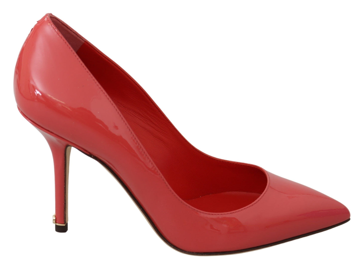 Dolce & Gabbana Elegante Mørkelyserøde Pumps i Laklæder