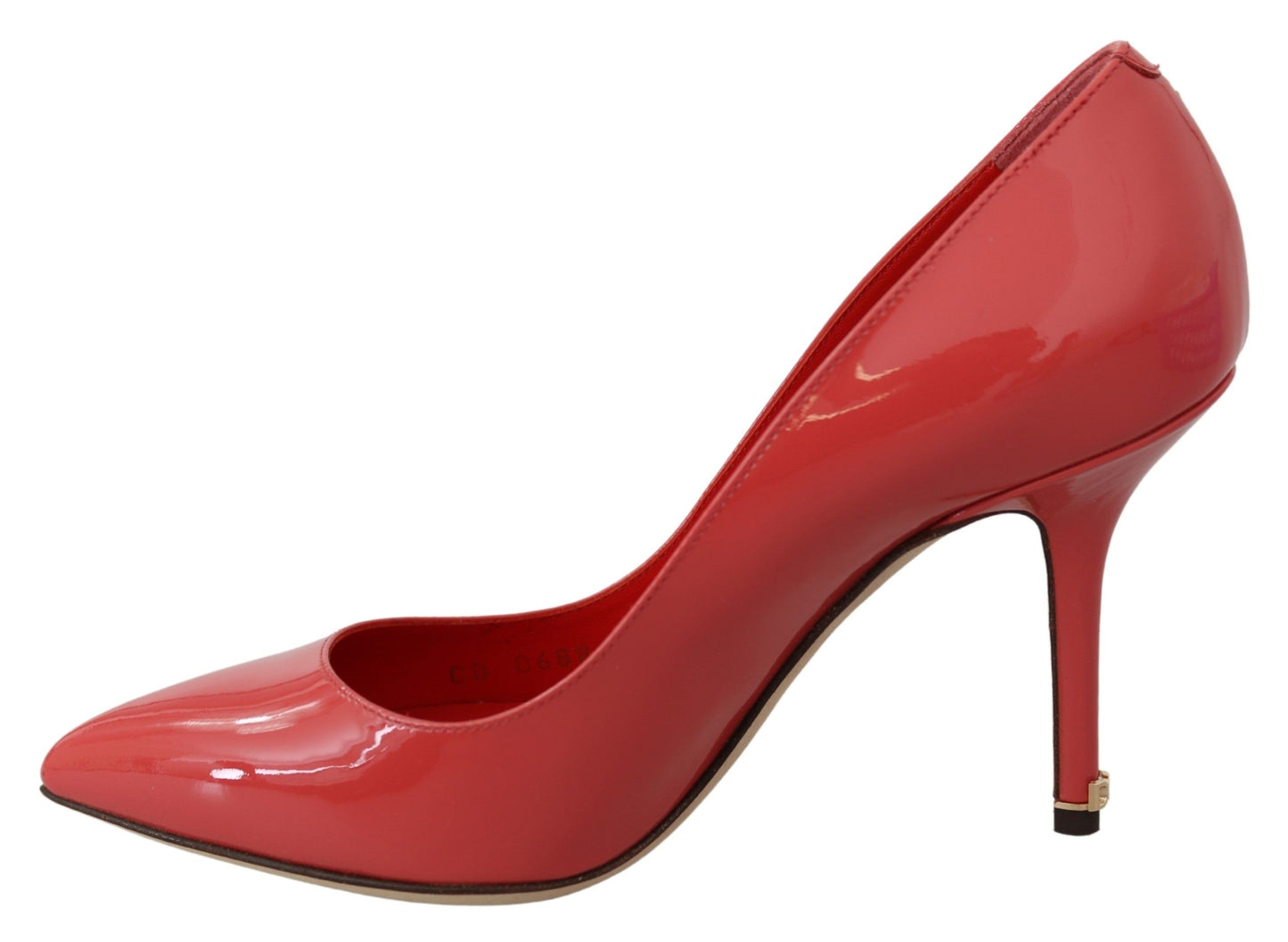 Dolce & Gabbana Elegante Mørkelyserøde Pumps i Laklæder