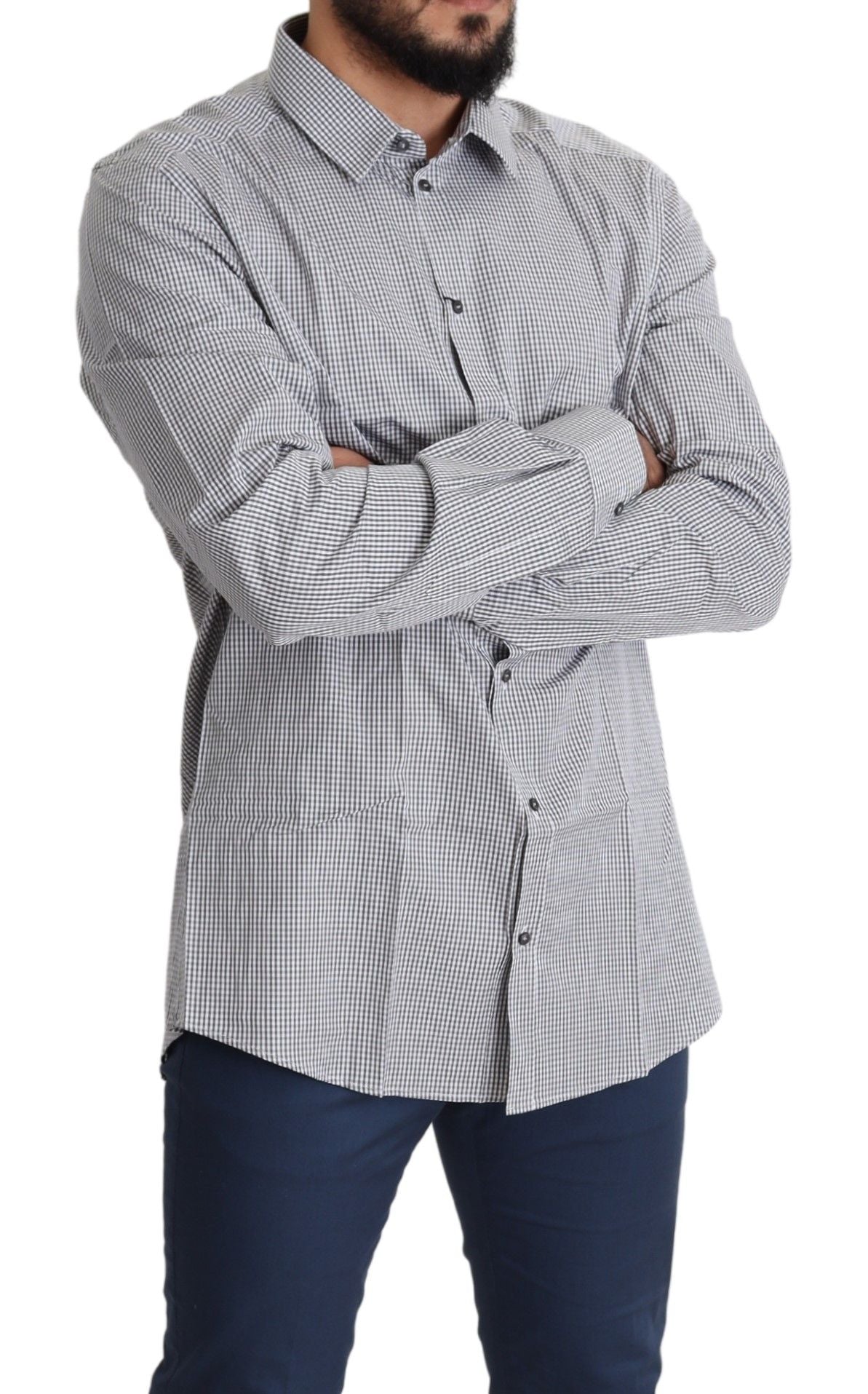 Dolce & Gabbana Ternet Slim Fit Bomuldsskjorte
