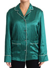 Dolce & Gabbana Elegant Silke Pyjama Lounge Skjorte