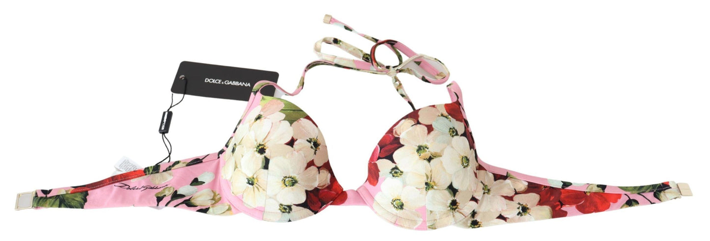 Dolce & Gabbana Floral Elegance Swimwear Top