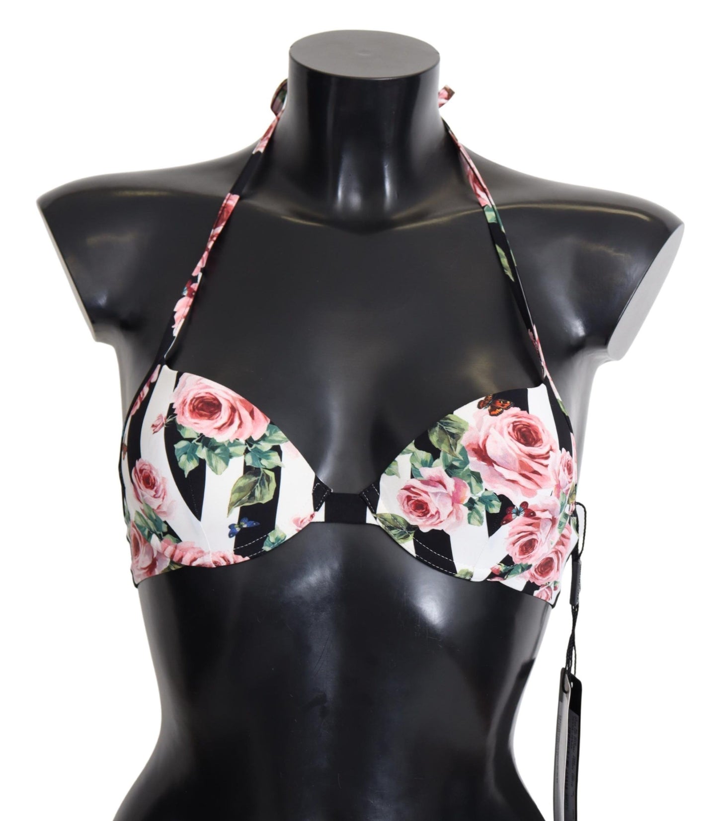 Dolce & Gabbana Chic bikinitop med roseprint til elegante stranddage