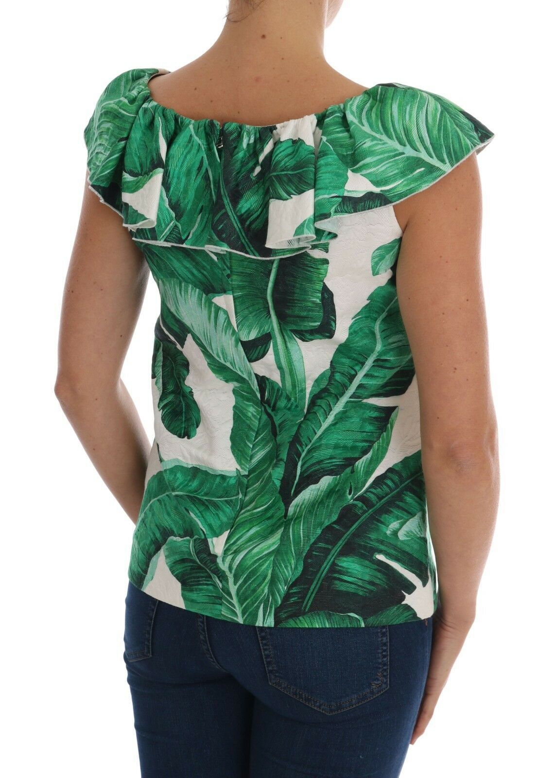 Dolce & Gabbana Elegant Pailletbluse med Ananas