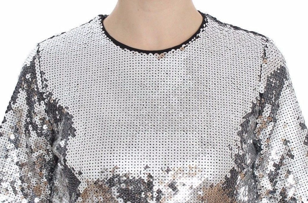 Dolce & Gabbana pailletteret elegancebluse