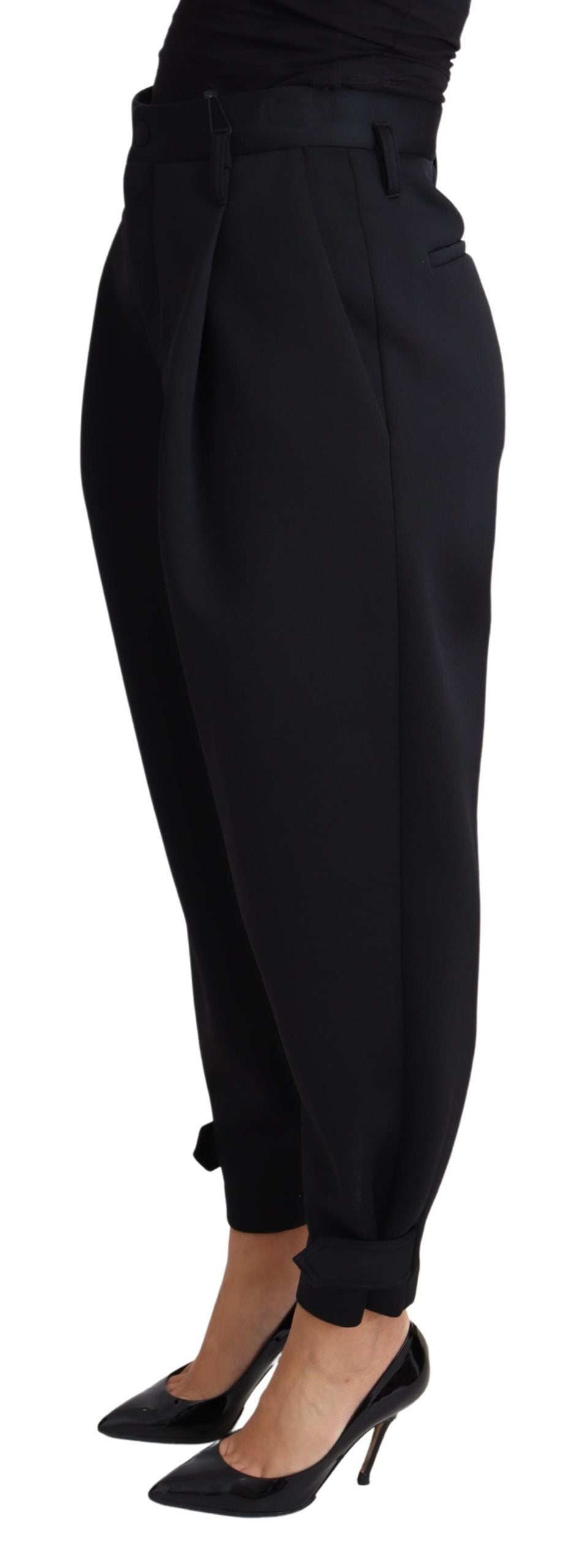Dolce & Gabbana Elegante Højtaljede Cropped Bukser