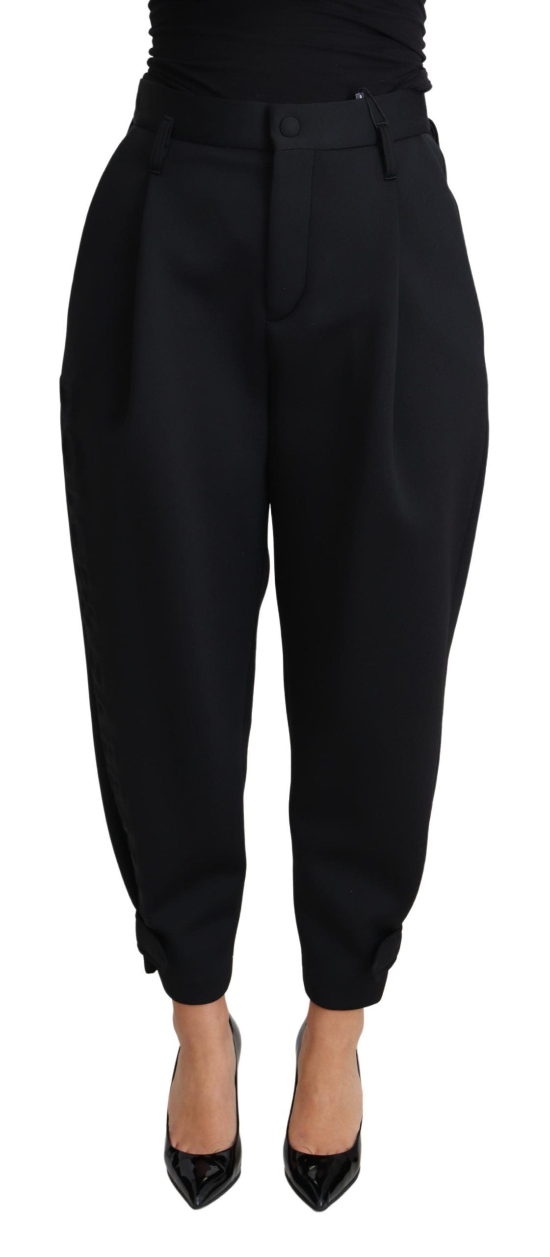 Dolce & Gabbana Elegante Højtaljede Cropped Bukser