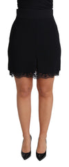 Dolce & Gabbana Elegant Højtaljet Blonde Mini Nederdel