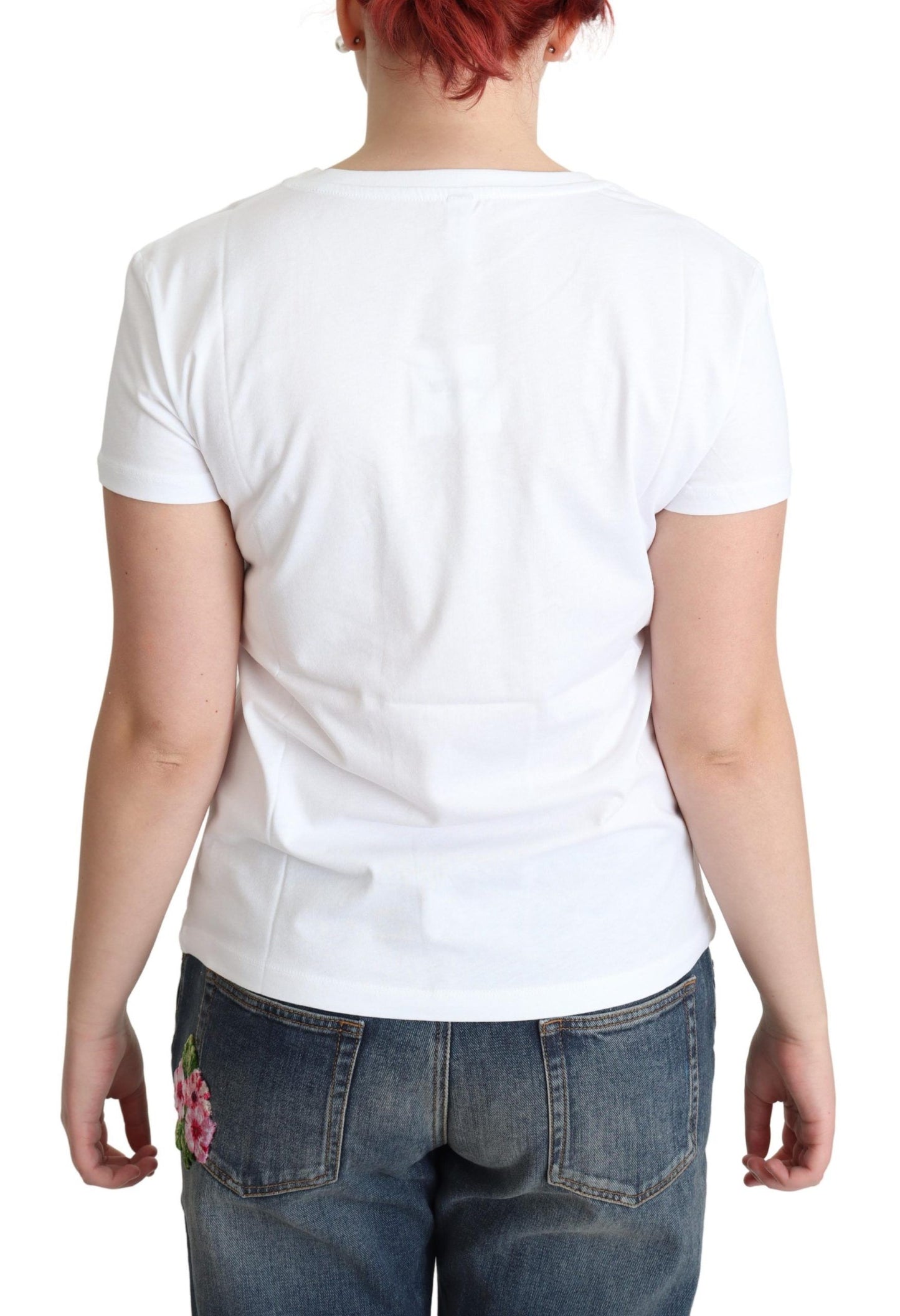 Moschino Sunny Milano Print Bomulds T-shirt