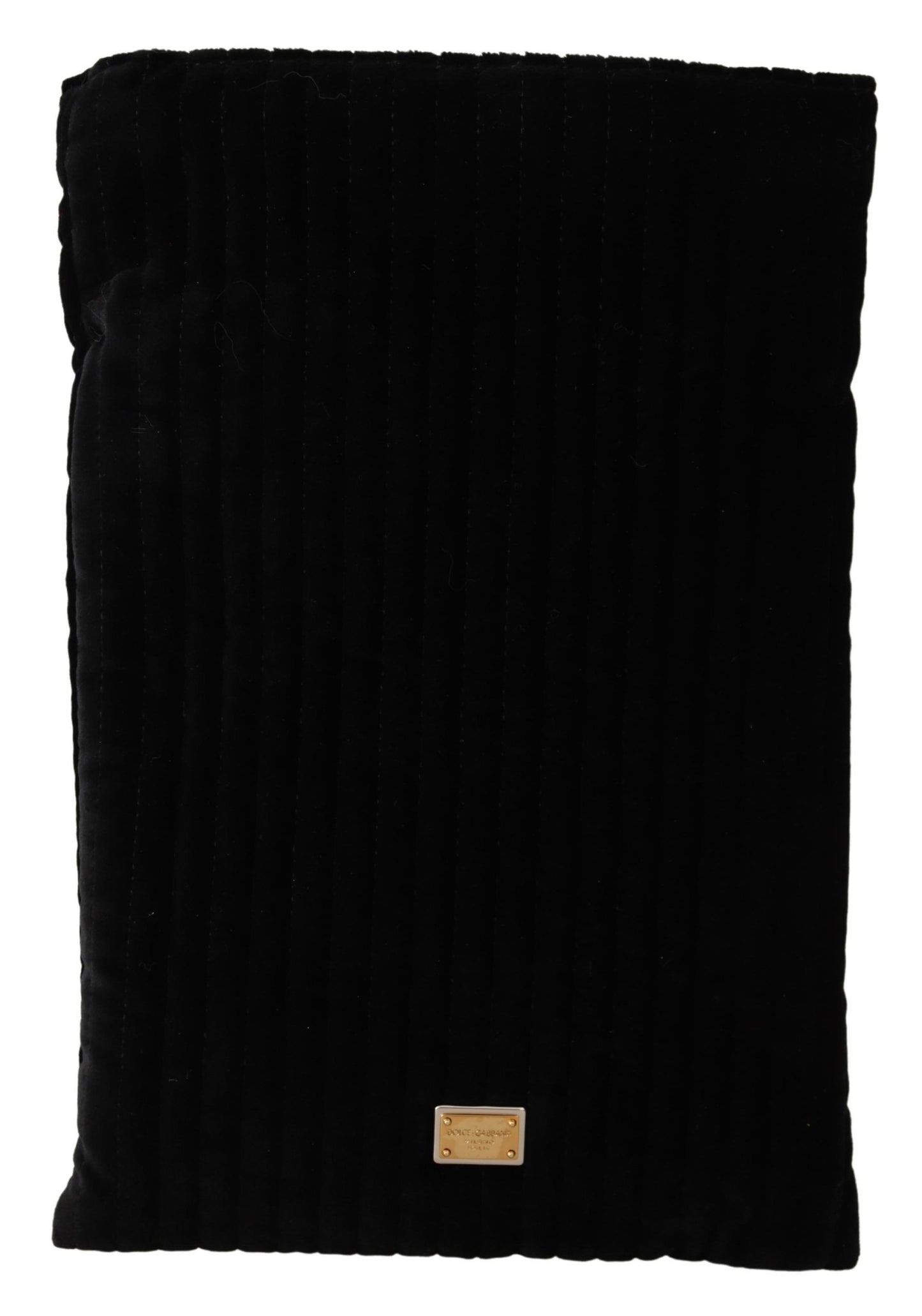 Dolce & Gabbana Elegant Velvet Quiltet Brilleholdertaske