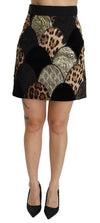 Dolce & Gabbana højtaljet leopardprint nederdel