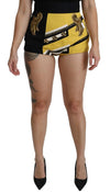 Dolce & Gabbana Broderede Krystal Højtaljede Mini Shorts