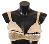 Dolce & Gabbana Chic Beige Hæklet Cropped Top