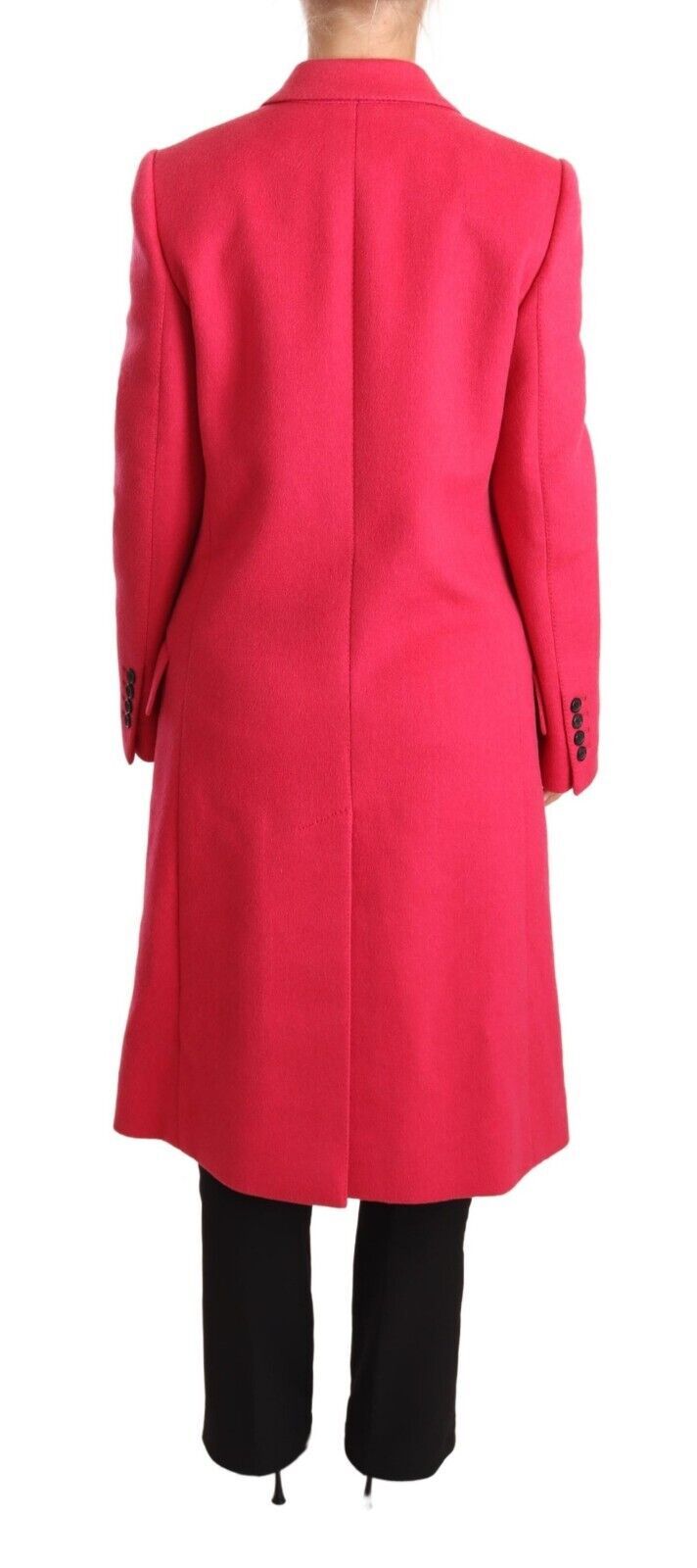 Dolce & Gabbana Elegant Pink Uld-Kashmir Frakke
