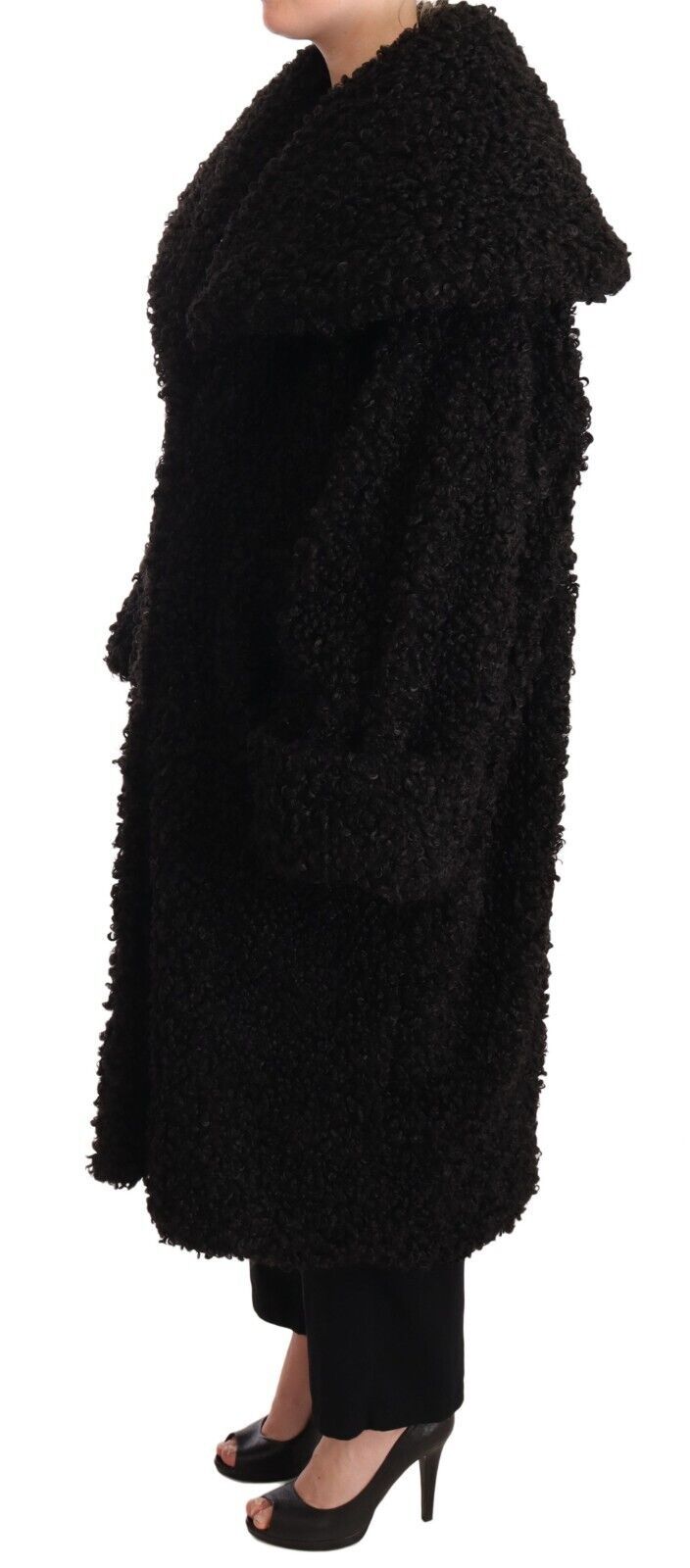 Dolce & Gabbana Elegant Sort Pels Cape Trenchcoat