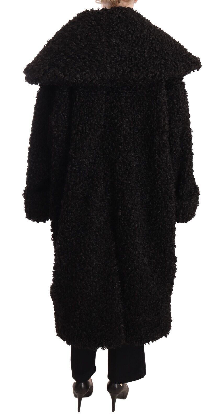 Dolce & Gabbana Elegant Sort Pels Cape Trenchcoat