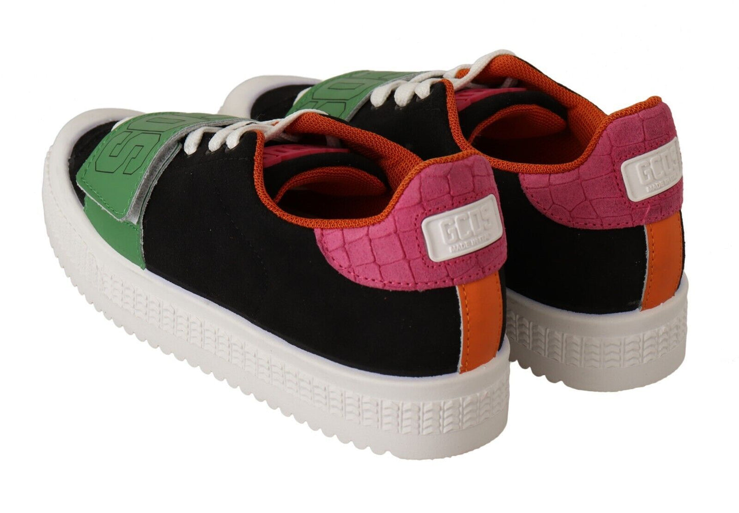 GCDS Stilfulde flerfarvede lave sneakers med snørebånd